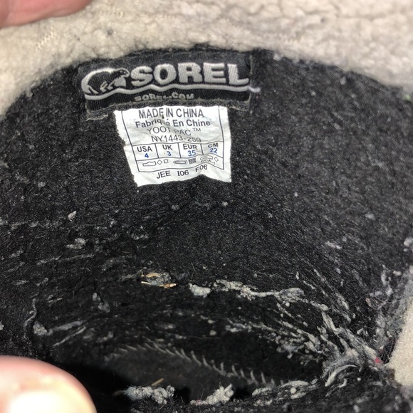 Sorel Youth Unisex Yoot Pac Lace Up Snow Boots Size 4 duck boots winter … - Picture 3 of 8